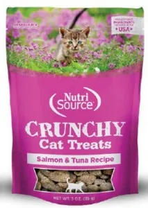 3oz Nutrisource Cat Crunchy Treats Salmon/Tuna - Items on Sale Now